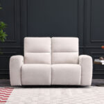 Dvivietė sofa MATIAS su elektriniu mechanizmu, šviesios smėlio spalvos - Image 6