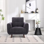 Fotelis STEVE tamsiai pilkas - Image 4