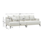 Sofa MAGNOLIA 4 vietų, šviesiai smėlio spalvos - Image 6