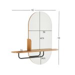 Veidrodis AALBORG su savimi 92x15xH93cm, ąžuolas - Image 12