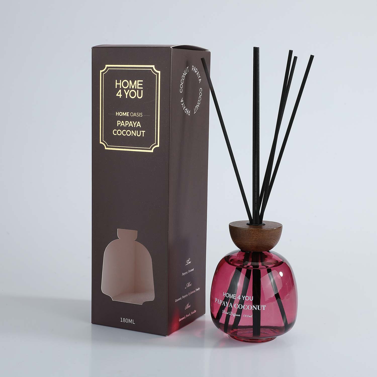 88668 Nendrinis difuzorius HOME OASIS 180ml Papaya Coconut - Image 1