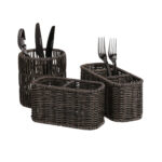 Krepšelis BASILE 18x9xH10cm, tamsus - Image 2