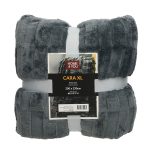 Pledas CARA XL 200x230 cm, tamsiai pilkos spalvos