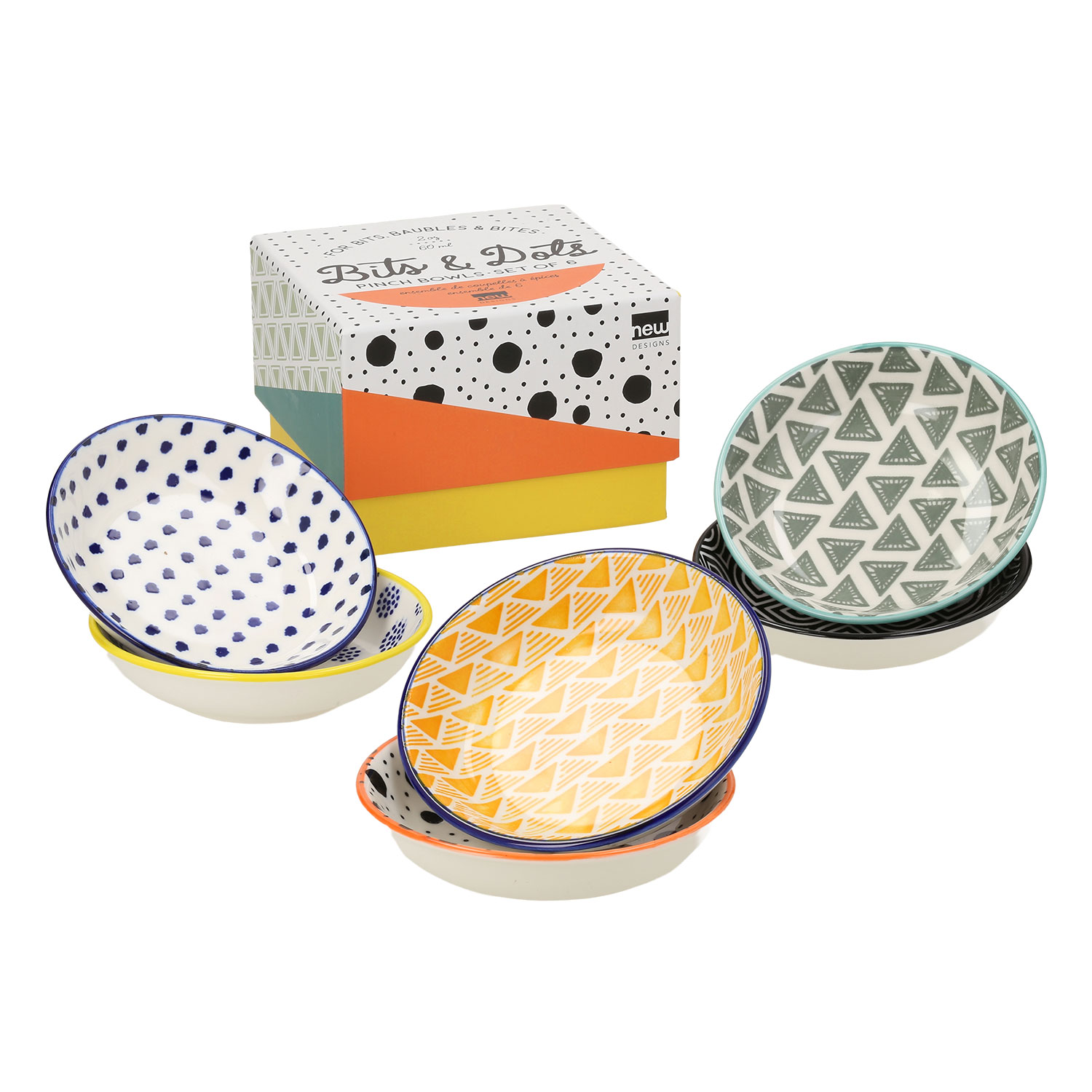 DH02244 Dubenėliai AIMI 6vnt D9,5xH2cm dėžutėje, mišinys - Image 1