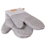 Orkaitės pirštinės ANNELI 2vnt H31cm, pilkos spalvos - Image 2