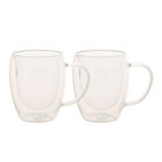 Puodeliai DOUBLE 2vnt. 300ml stikliniai su dviguba sienele