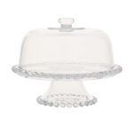 Stiklinė lėkštė 3in1 CAKE PLATE D31xH23cm