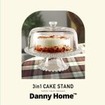 Stiklinė lėkštė 3in1 CAKE PLATE D31xH23cm - Image 4