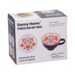 Puodelis SEREN H7,7cm 355ml, mėlynas/raudonas - Image 2