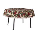 Stalo kilimėlis ŽIEMOS GĖLĖS D170cm, kaspinai - Image 3