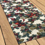 Stalo kilimėlis Žiemos gėlės 43x150cm, juostelės - Image 3