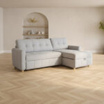 Kampinė sofa-lova WAIOLA pilka - Image 10