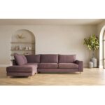 Kampinė sofa LAYLA LC, pilkšvai rožinė - Image 8