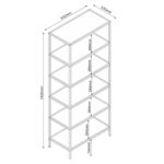 Savarankiškai HEDVIG 63x33xH152cm, pelenų/juoda - Image 3