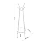 Drabužių lentyna HANNES 48x48xH170cm, kaimiškas melaminas - Image 3