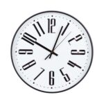 Sieninis laikrodis CLINT D30cm, juodos spalvos