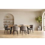 Valgomojo komplektas LISBON stalas ir 6 kėdės - Image 5