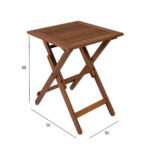 Stalas ROUEN 50x50xH68cm, meranti - Image 3