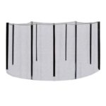 D305cm batuto korpusas su stulpais, juodas