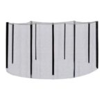 D426cm batuto gaubtas su stulpais, juodas