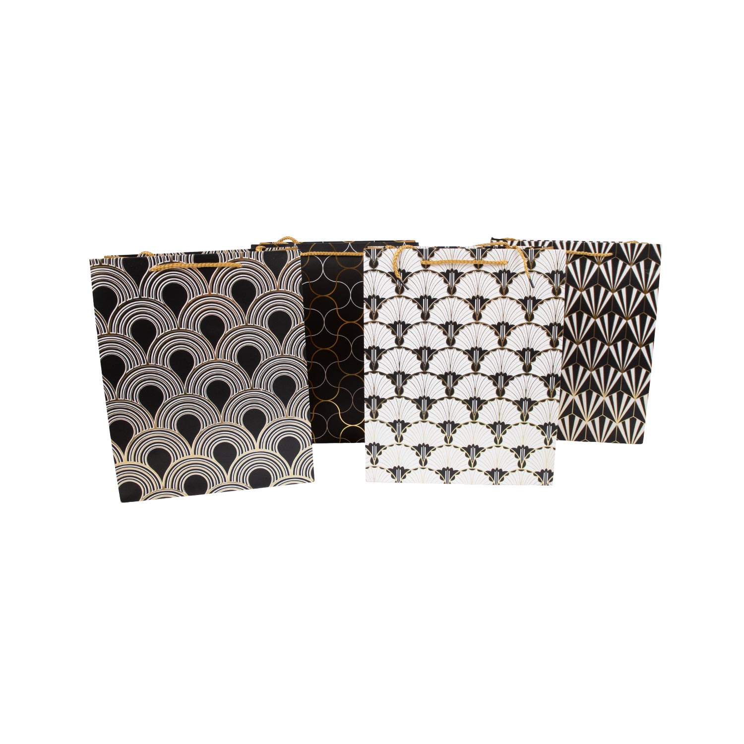 100320 Dovanų maišelis DECO, 18x23x10cm, mišinys - Image 1