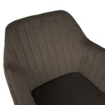 Kėdė EVELIN rudai pilkas aksomas - Image 5