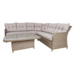 Sodo baldų komplektas PACIFIC stalas, kampinė sofa - Image 3