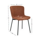 Kėdė MANOLO rūdžių rudos spalvos boucle - Image 6