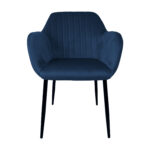 Kėdė EVELIN tamsiai mėlynas aksomas - Image 2