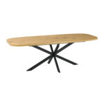 Valgomojo stalas RAMONA 180/220x90xH75cm, šviesus medis - Image 2