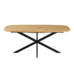 Valgomojo stalas RAMONA 180/220x90xH75cm, šviesus medis - Image 3