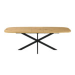 Valgomojo stalas RAMONA 180/220x90xH75cm, šviesus medis - Image 4