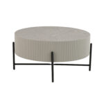 Kavos staliukas ASHER D80xH40cm, pilkos spalvos - Image 3