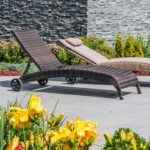 Palubės kėdė WICKER tamsiai ruda