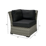 Modulinė sofa GENEVA kampinė, pilka - Image 2