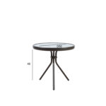 Stalas DUBLIN D50xH46cm, tamsiai rudos spalvos