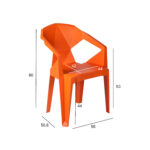 Kėdė MUZE oranžinė