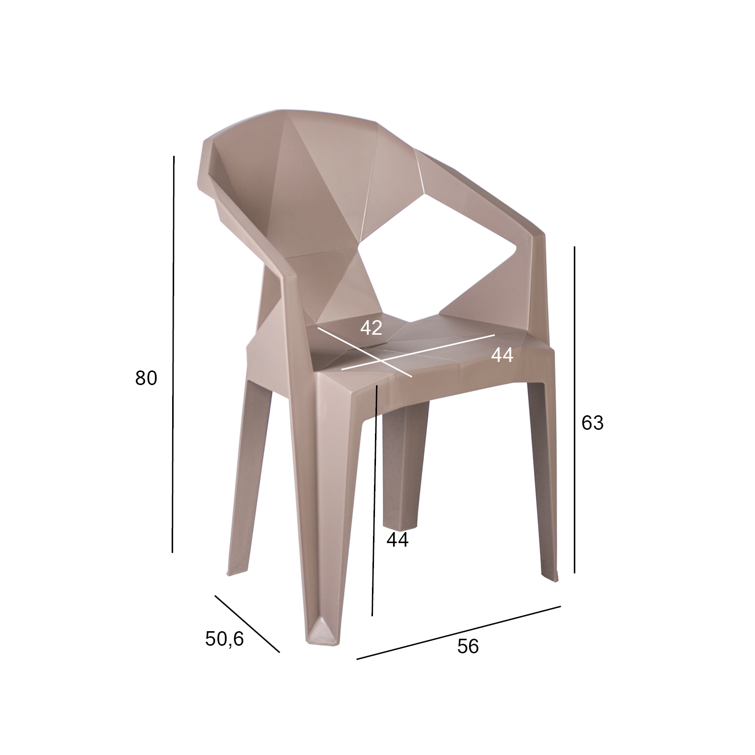 12036_01 Kėdė MUZE taupe - Image 1