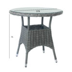 Stalas WICKER D78xH75cm, tamsiai rudos spalvos - Image 2