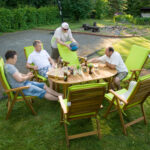 Kėdė FINLAY 62x66xH110cm su porankiais, akacija - Image 3