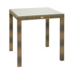 Stalas WICKER 73x73xH71cm, cappuccino - Image 2