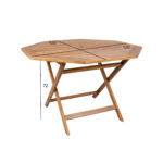 Stalas FINLAY 120x120xH72cm, akacija - Image 2