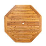 Stalas FINLAY 120x120xH72cm, akacija - Image 4