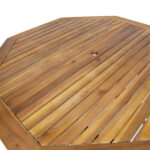 Stalas FINLAY 120x120xH72cm, akacija - Image 5