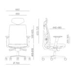 Darbo kėdė TUNE juoda - Image 4