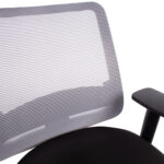 Darbo kėdė SAGA juoda/pilka - Image 7