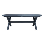 Stalas COLUMBUS 183/243x100xH76, tamsiai pilkas - Image 2