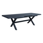 Stalas COLUMBUS 183/243x100xH76, tamsiai pilkas - Image 3