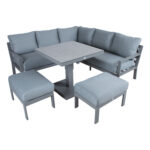 Sodo baldų komplektas RIO 4 dalių, pilkšvai smėlio spalvos - Image 4