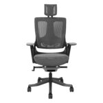 Darbo kėdė WAU su plačiu atlošu, pilka - Image 2